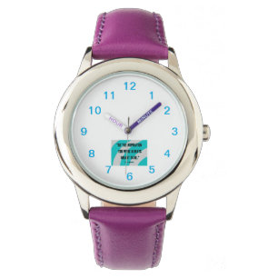 Montre Inspiration Kid's Purple Leather Strap Watch