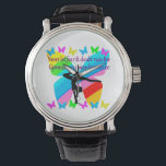 MONTRE INSPIRATIONNELLE GYMNASTIQUE FILLE DESIGN BUTTERFL<br><div class="desc">La peur et le doute n'empêcheront pas cette Gymnaste d'être la championne de la gymnastique qu'elle est née pour être. Cette Gymnaste extraordinaire va chérir ce design de Gymnastique féminine encourageant sur les Tee - shirts, bijoux, décors, murs et cadeaux. Cette superbe Gymnaste poursuit ses objectifs et rêve de devenir...</div>
