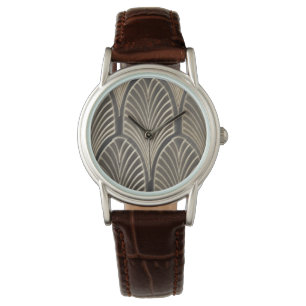 Montre inspirée par fan d'art déco