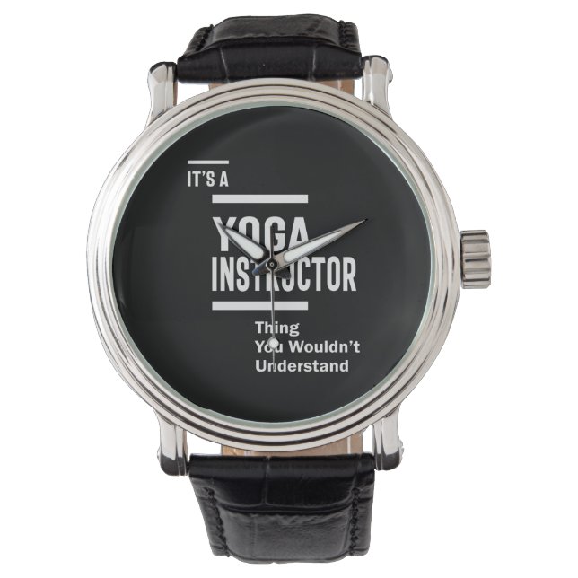 Montre Instructeur de yoga Titre du travail Cadeau (devant)