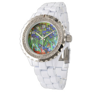 Montre Irises de Vincent van Gogh, célèbre peinture,
