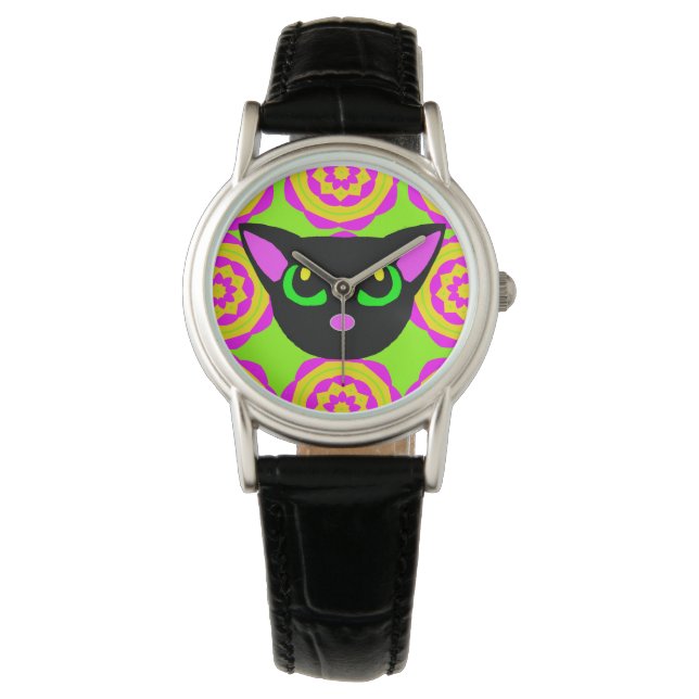 Montre Irving Black Kitty (devant)