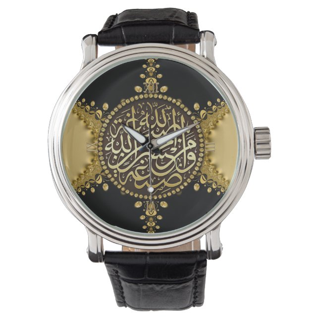 Montre Islam Blessures Gold Satin & dentelle (devant)
