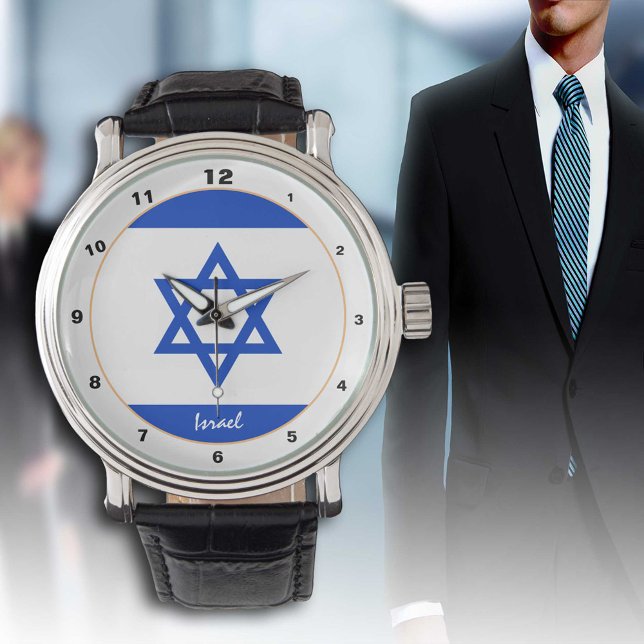 Montre Israel Drapeau & Israël mode tendance / design mon (Créateur téléchargé)