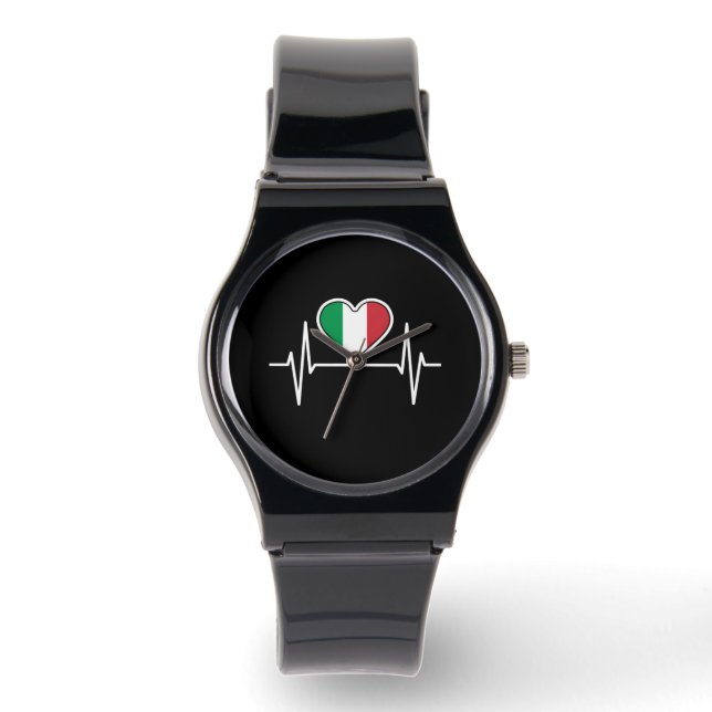 Montre Italie - Bouton de coeur (Recto)