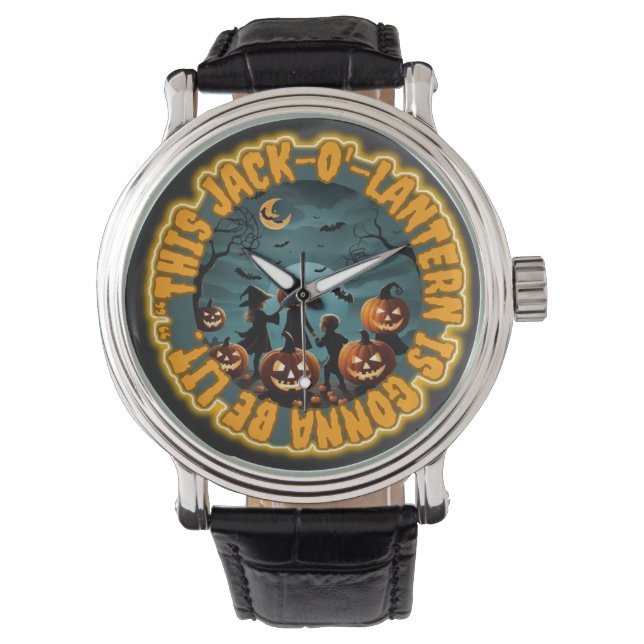Montre jack-o-lanterne (devant)