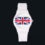 Montre Jack Pixel Union 8 bits<br><div class="desc">Union Pixel Jack UK Flag Vintage 8 bits Pixel Art. Globe Trotters se spécialise dans l'imagerie idiosyncratique du monde entier. Vous y trouverez des Cartes de Voeux,  Cartes Postales,  Posters,  Mousepads et plus encore.</div>