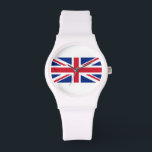Montre Jack Pixel Union 8 bits<br><div class="desc">Union Pixel Jack UK Flag Vintage 8 bits Pixel Art. Globe Trotters se spécialise dans l'imagerie idiosyncratique du monde entier. Vous y trouverez des Cartes de Voeux,  Cartes Postales,  Posters,  Mousepads et plus encore.</div>