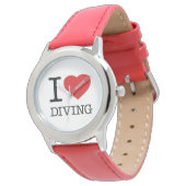 MONTRE J'ADORE LA PLONGÉE (Incliné)