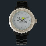Montre J'adore le tennis<br><div class="desc">J'adore le tennis,  c'est mon sport préféré. Un joli cadeau de joueur de tennis.</div>