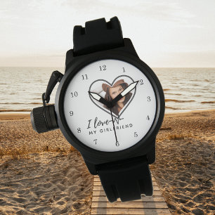 Montre J'ADORE MA COPINE Cadeau photo personnalisé