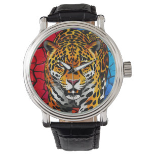 Montre Jaguar sur fond de terre fissurée
