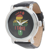 Montre Jah Bless Every Step I take Rastafarian Flag Rasta (Incliné)