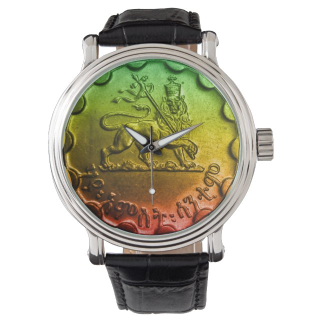 Montre Jah Rastafari Lion Watch (devant)