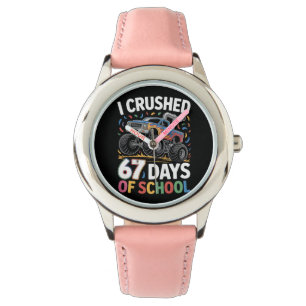 Montre J'ai survécu 67 jours d'école Mème drôle Professeu