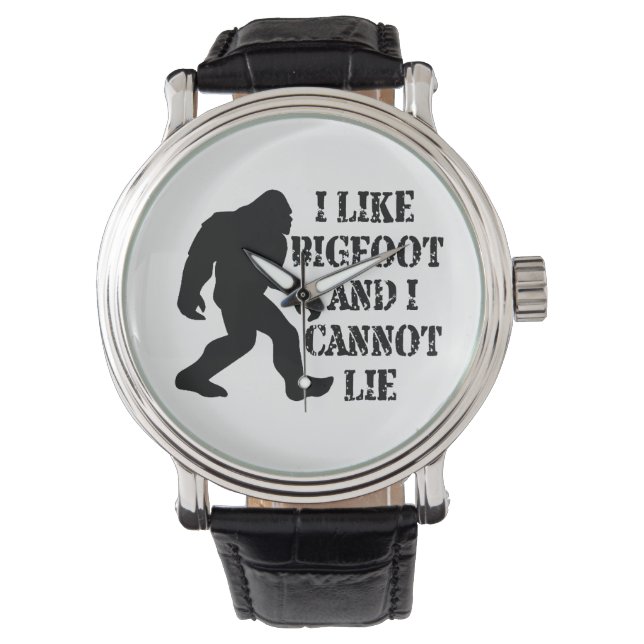 Montre J'aime Bigfoot et je ne peux pas mentir (devant)