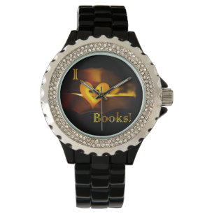 Montre J'aime des livres - I "coeur" réserve (lueur d'un