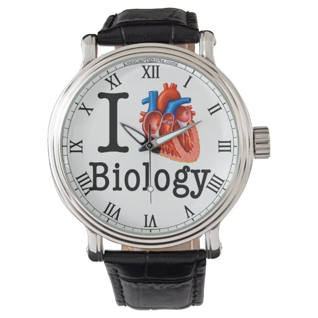 Montre J'aime la biologie (devant)