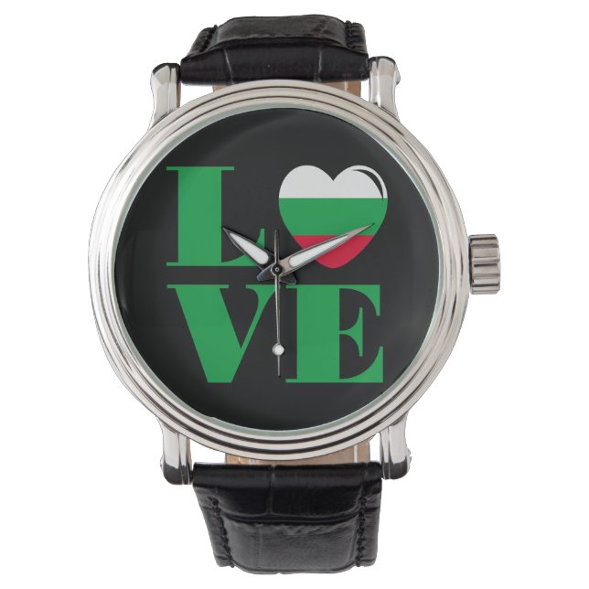Montre J'aime la Bulgarie (devant)