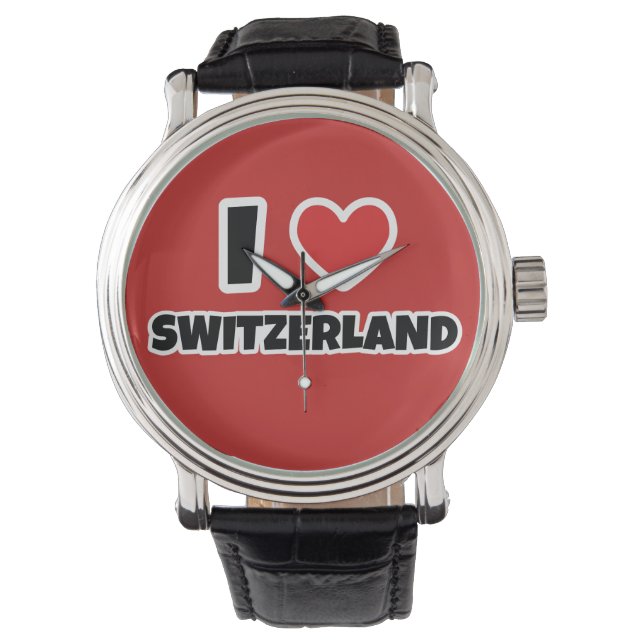 Montre J'aime la Suisse (devant)