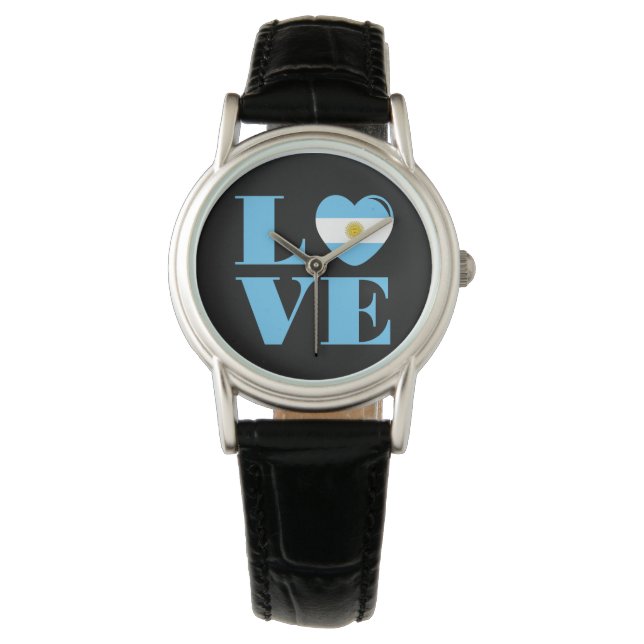 Montre J'aime l'Argentine (devant)
