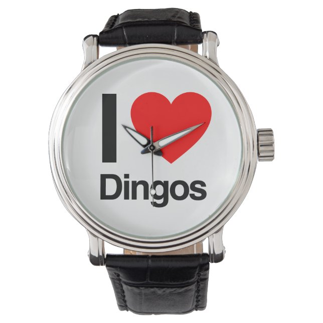 Montre j'aime les dingos (devant)