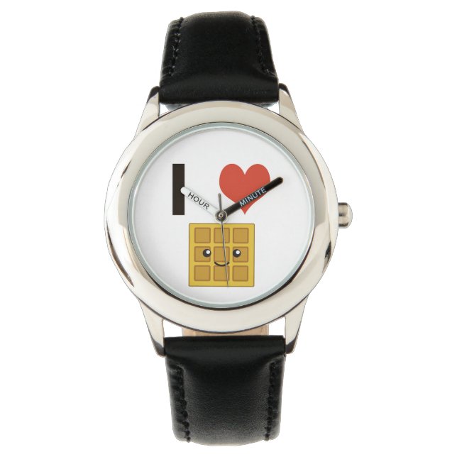 Montre J'aime les gaufres (devant)