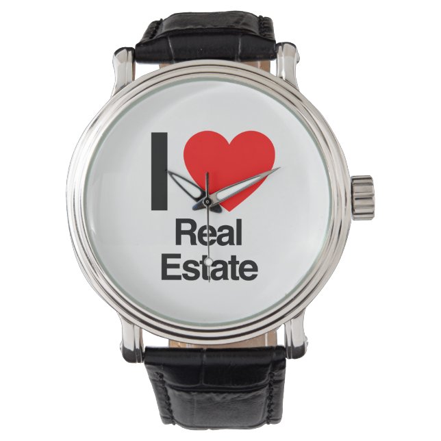 Montre j'aime l'immobilier (devant)