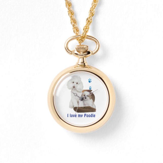 Montre J'aime mon caniche (Recto)