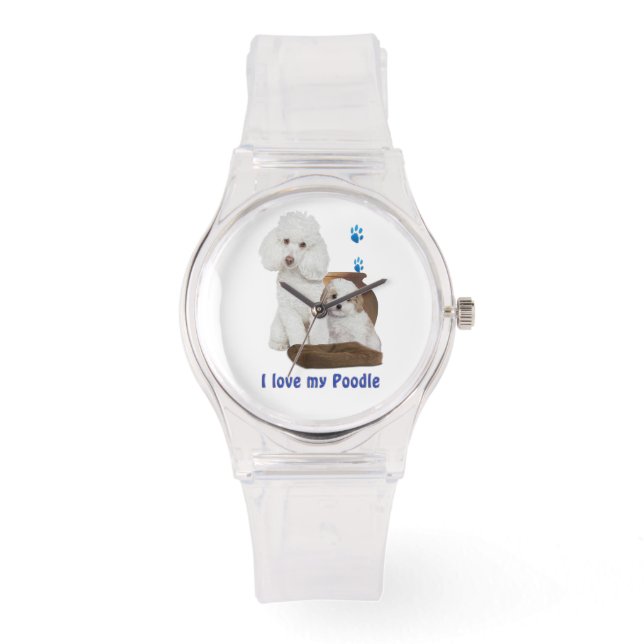 Montre J'aime mon caniche (Recto)