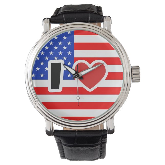 Montre J'aime USA (devant)