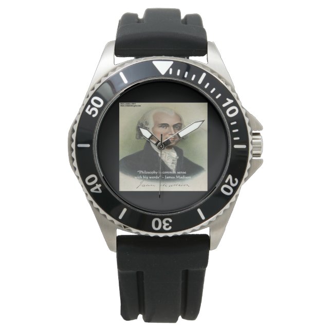 Montre James Madison Common Sense Citation Watch (devant)