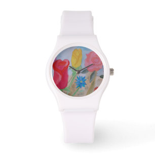 Montre Jardin de fleurs d'été