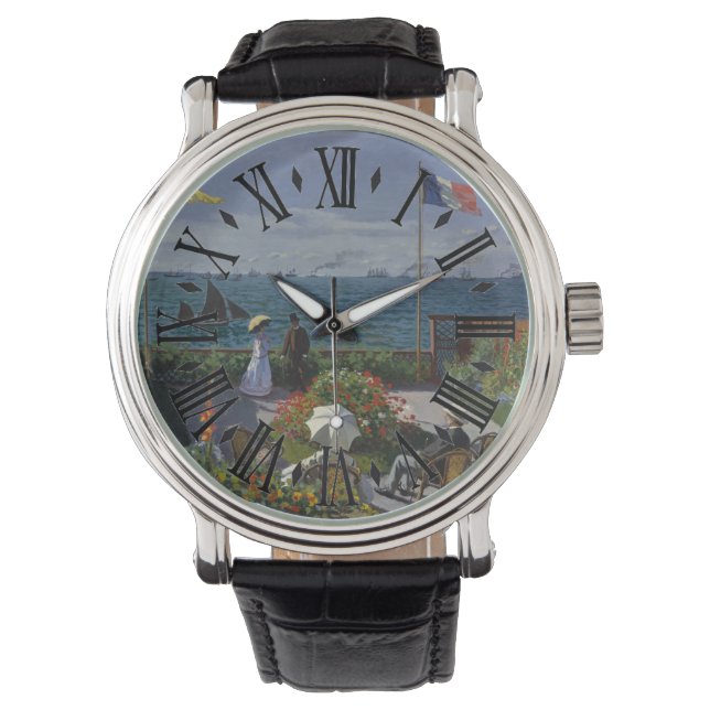Montre Jardin de Sainte-Adresse par Claude Monet Watch (devant)