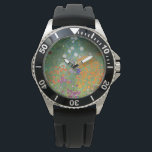 Montre Jardin des fleurs (par Gustav Klimt)<br><div class="desc">Ce dessin présente une peinture de l'artiste autrichien Gustav Klimt (1862-1918). C'est une représentation d'un beau jardin fleuri dans le style typiquement impressionniste de Klimt. Les fleurs ont presque l'air d'être débordantes, et il est impossible de ne pas se sentir soulagé par leur beauté. L'oeuvre originale a été achevée en...</div>