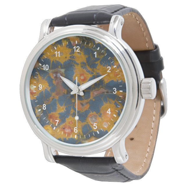 Montre Jasper coquelicot (Incliné)