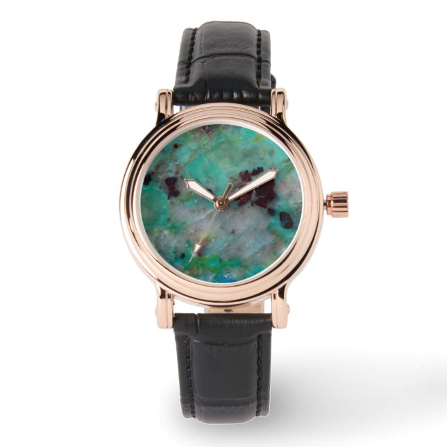 Montre Jasper de Chrysocolle Bleu (Recto)