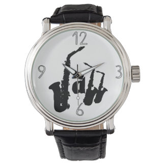 Montre Jazz Sax Choisissez votre couleur arrière - plan W