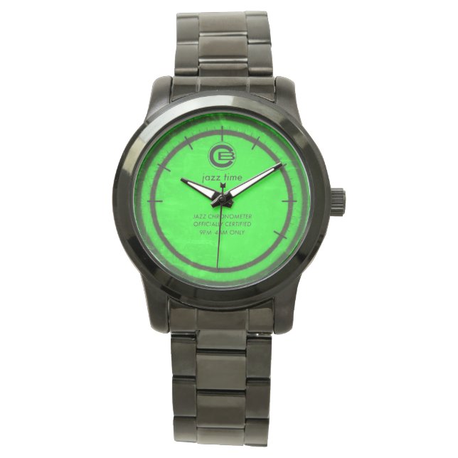 Montre Jazz Watch - cadran vert (devant)