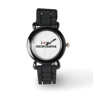 Montre Je Coeur Ma Chihuahua Wristwatch