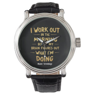 Montre Je fais de l'exercice le matin avant que mon cerv