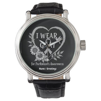 Montre Je porte du gris pour la sensibilisation à Parkins