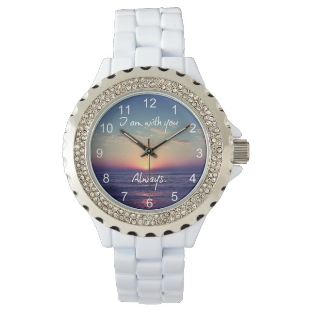 Montre Je suis avec toi toujours Bible Verse (devant)