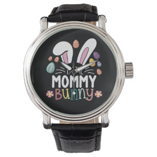 Montre Je suis La maman Bunny de la famille de Pâques mam