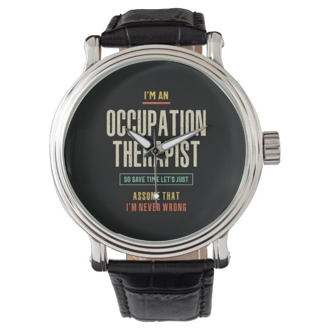Montre Je suis un thérapeute d'occupation (devant)