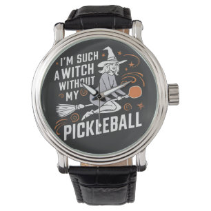 Montre Je suis une sorcière sans mon Halloween de Pickleb