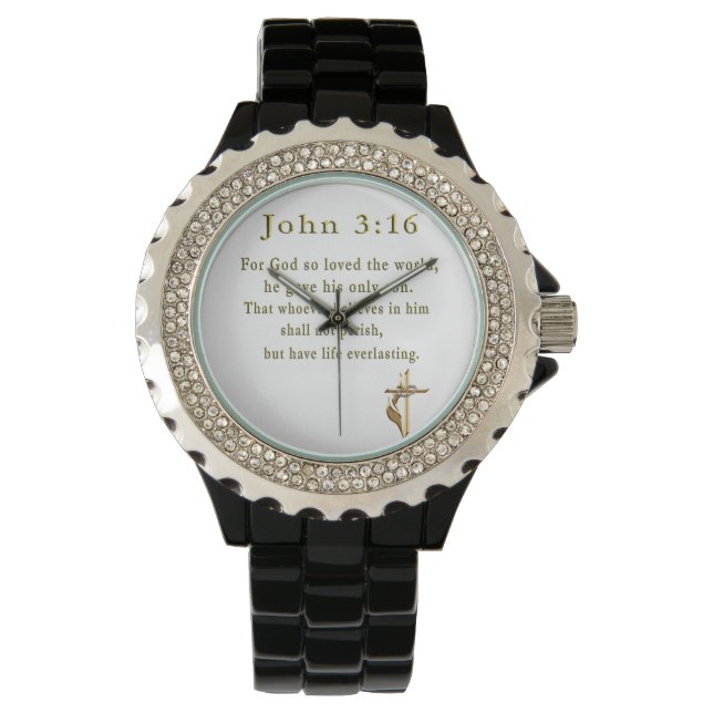 Montre Jean 3:16 cadeaux chrétiens (devant)