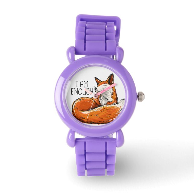 Montre "J'en suis assez" renard auto-soignant (Recto)