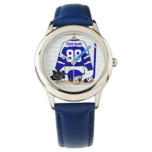 Montre Jersey de hockey sur glace personnalisé