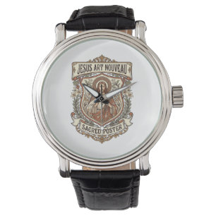 Montre Jésus Art Nouveau Affiche Sacrée Jésus Art Nouvea